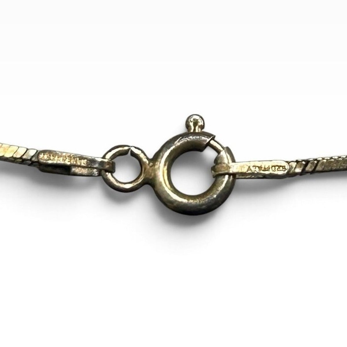 925 Italy Sterling Silver Gold Tone Snake Chain Necklace 20 Inch 4g Minimalist