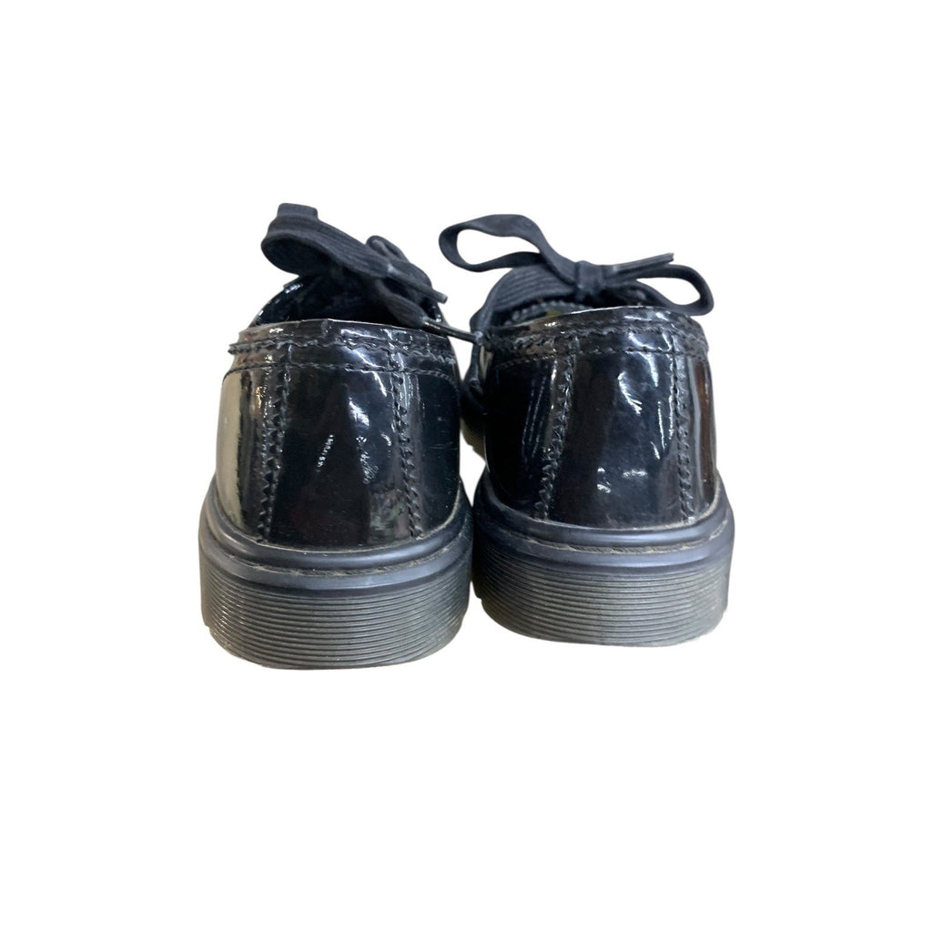 Dr. Martens SPIN Black Patent Leather Low Top Lace Up Casual Women's Shoes SZ 7