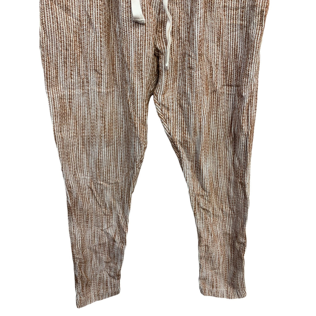 Free People Womens Light at Sunrise Cotton Knit Cropped Pants SZ 4