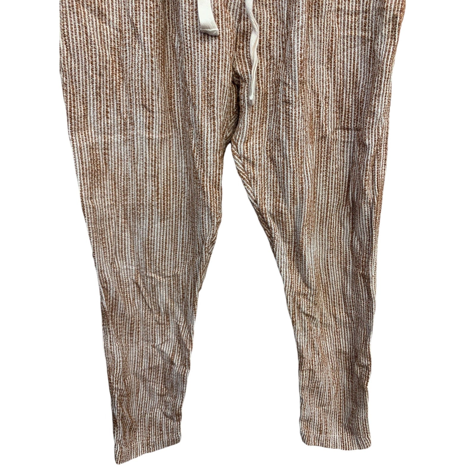 Free People Womens Light at Sunrise Cotton Knit Cropped Pants SZ 4