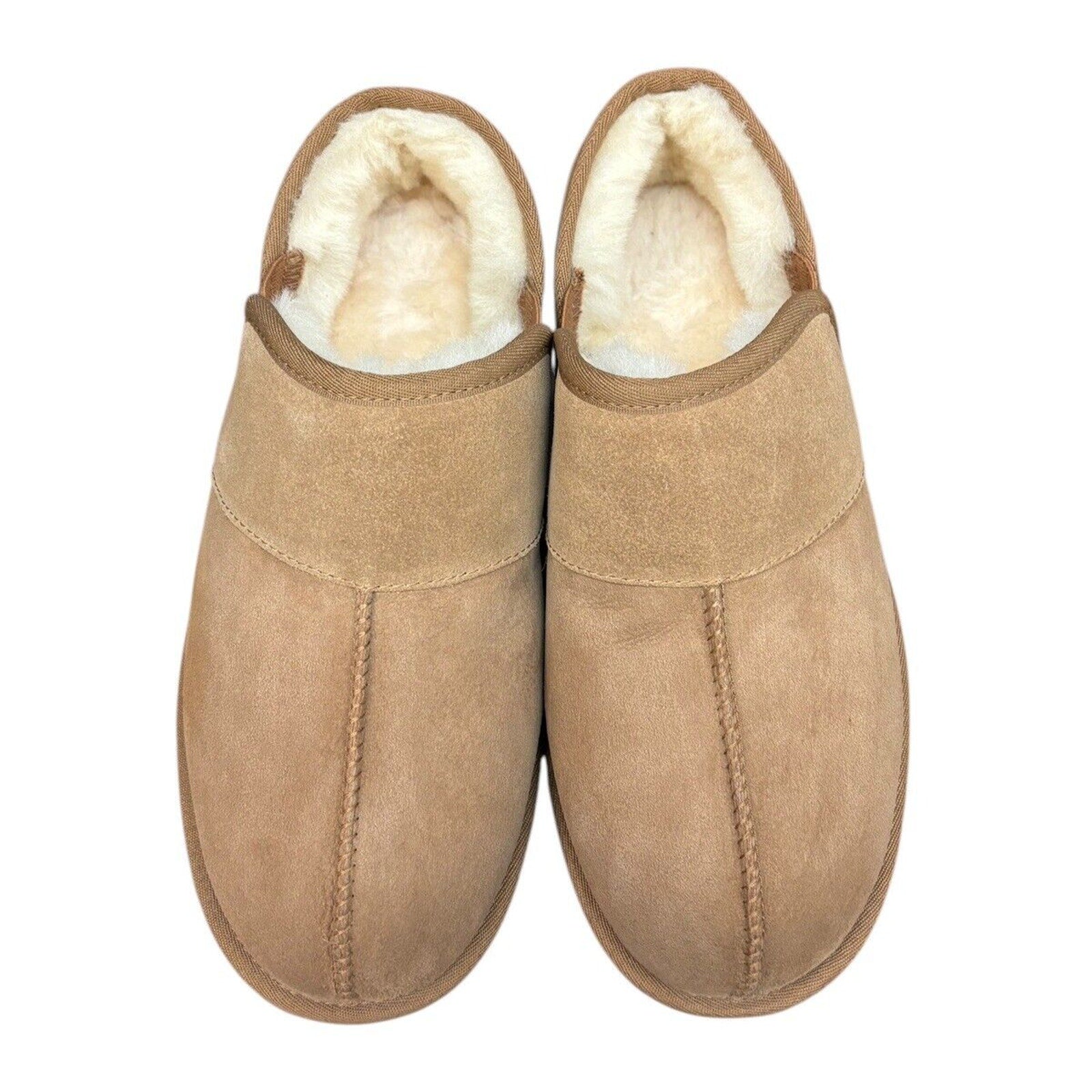 Ugg Australia Leisure Slip On Brown Lined Slippers Shoes Casual Mens Sz 11