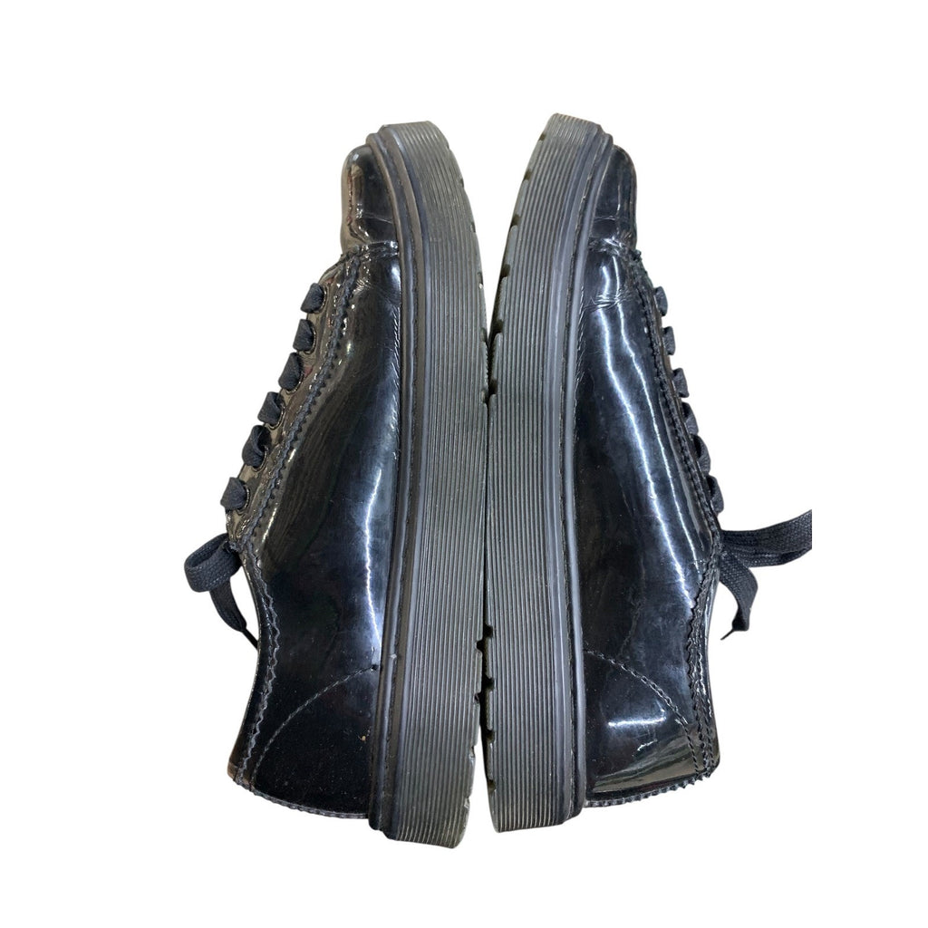 Dr. Martens SPIN Black Patent Leather Low Top Lace Up Casual Women's Shoes SZ 7