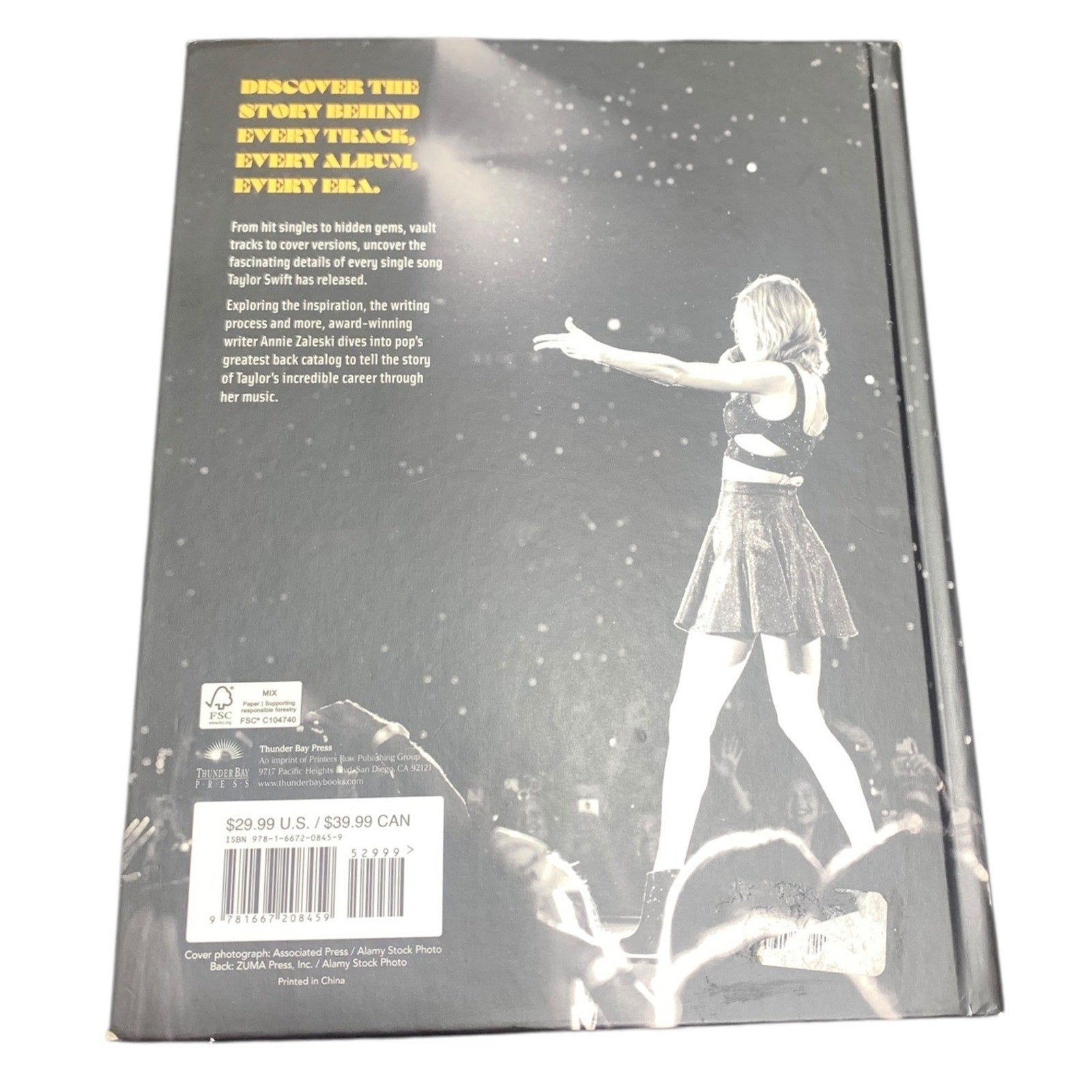 Taylor Swift The Stories Behind the Songs Annie Zaleski Hardcover Book 2024