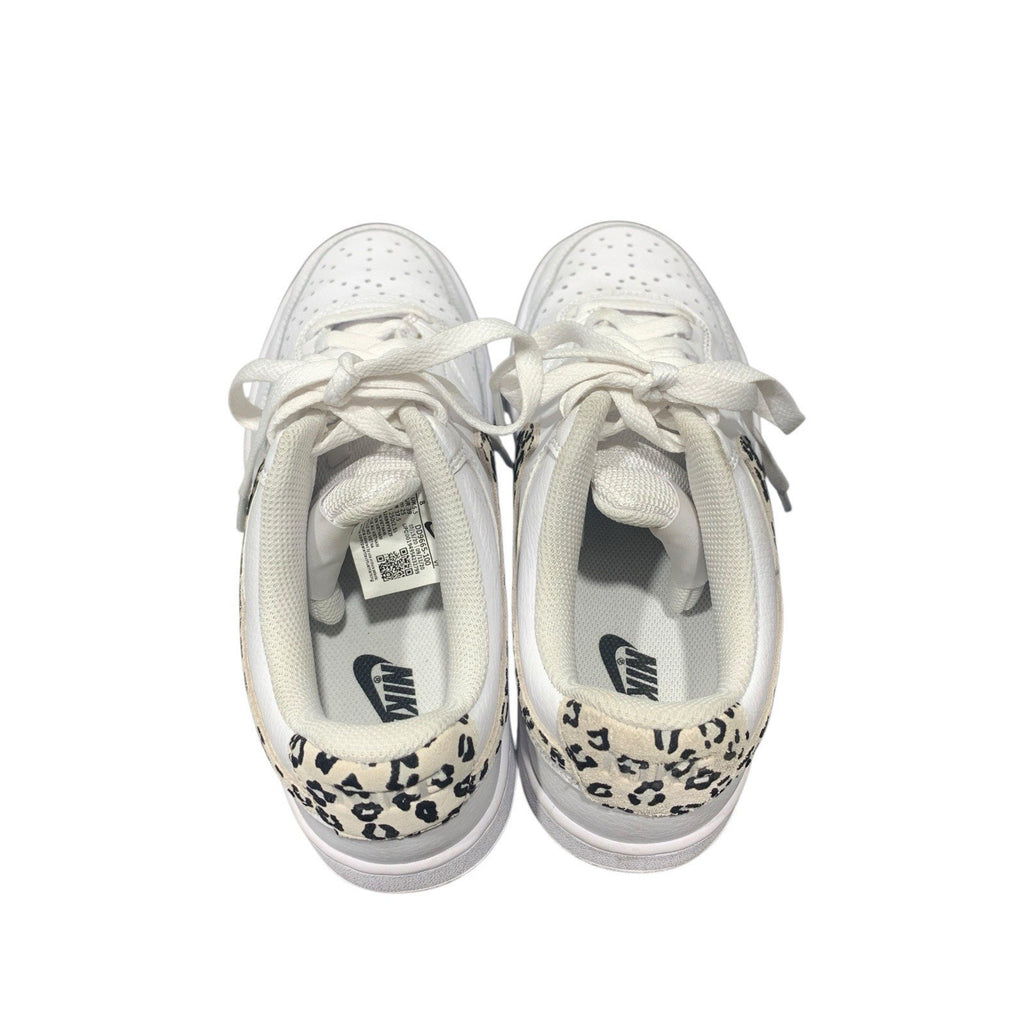 Nike Court Vision Lo Womens Sneakers Size 8 White DD9665-100 Animal Print