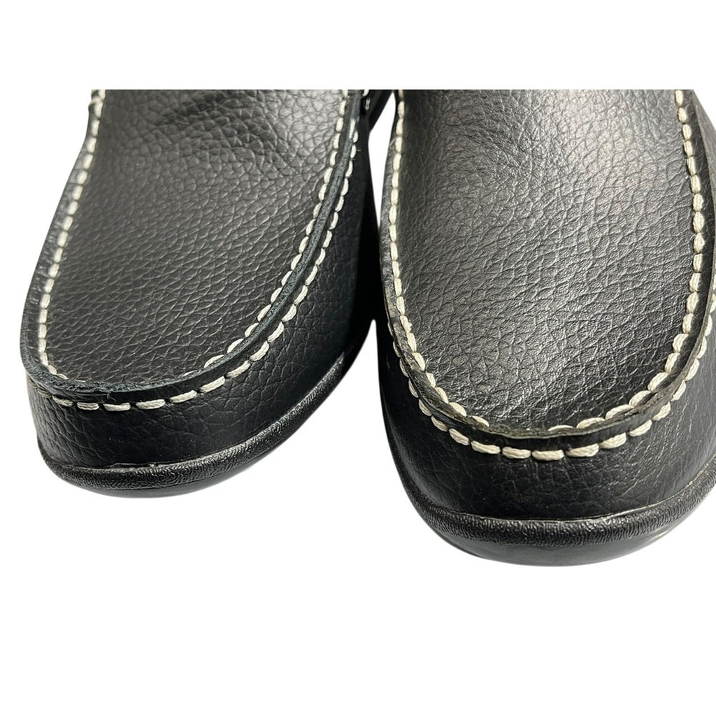 FootJoy Mens Black Leather Driving Moccasin Loafers Golf Shoes Size 8.5M