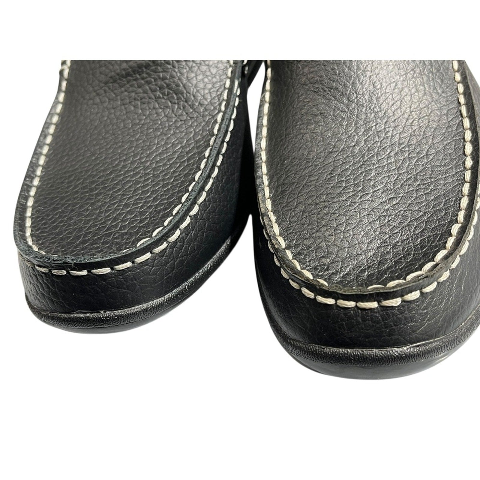 FootJoy Mens Black Leather Driving Moccasin Loafers Golf Shoes Size 8.5M