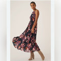 NWT Anthropologie Tiered Halter Maxi Dress size SMALL strappy flowy sleeveless