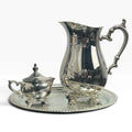 Wm Rogers Silver Plate High-end Service Set Pitcher Sugar Bowl Tray Victorian