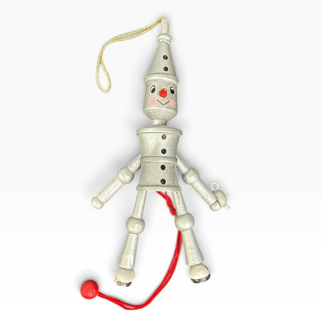 Vintage Kurt Adler 1980 Wizard of Oz Wooden Jumping Jack Ornaments Set of 4