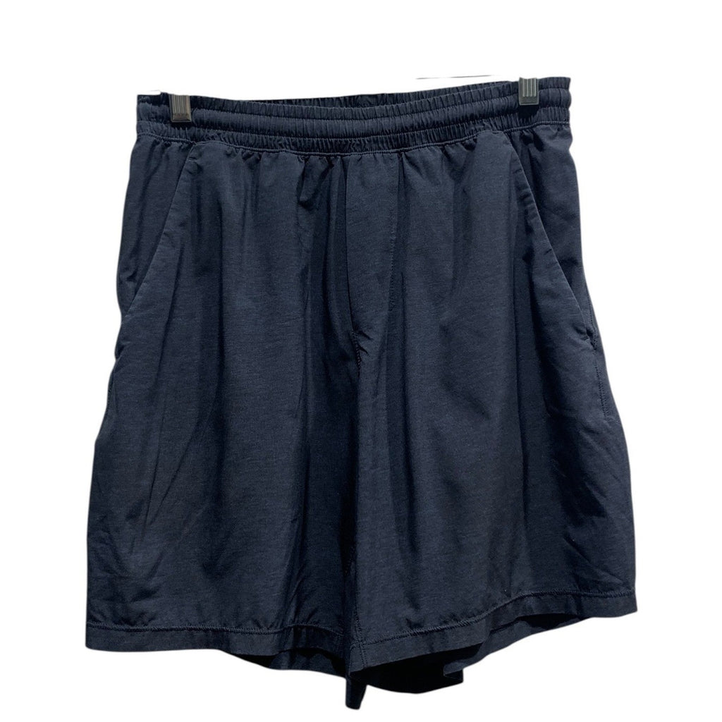 Lululemon Mens Heathered Navy Blue Athletic Training Shorts Size M Drawstring