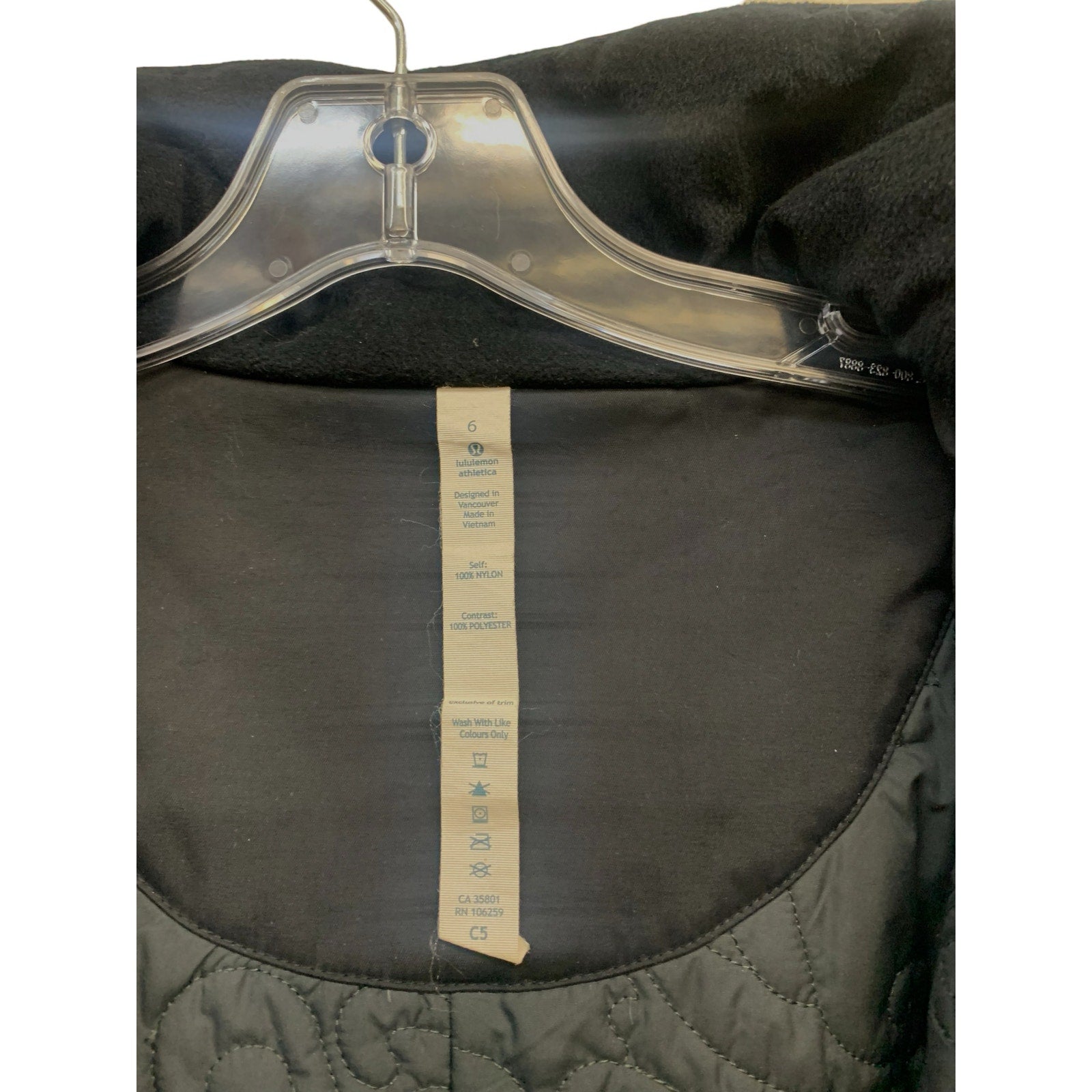Lululemon Polar Parka Black sz 6