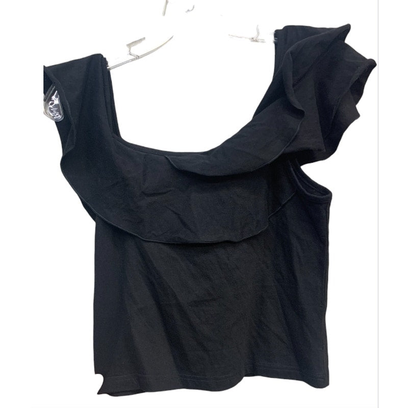NWT Mare Mare Ruffle black top off the shoulder SZ XS