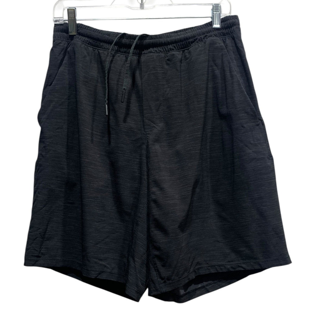 Lululemon Mens Pace Breaker Lined Shorts Black Heathered Space Dye Size L 310