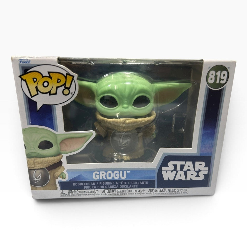 Funko Pop Star Wars The Mandalorian Heavy Infantry 348 and Grogu 819 Lot