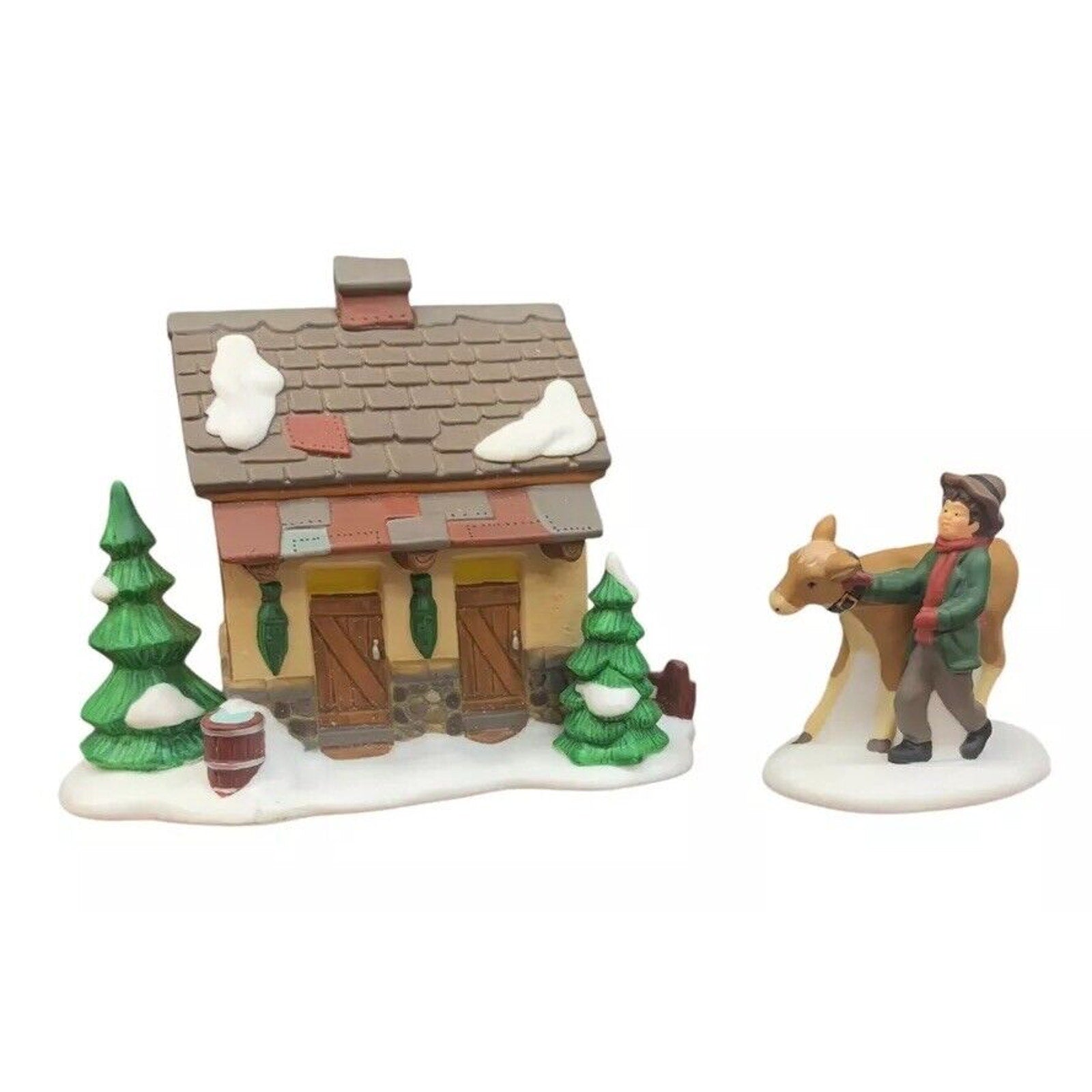 Dept. 56 Dickens Village Tending The New Calves 58395 In Box Retired
