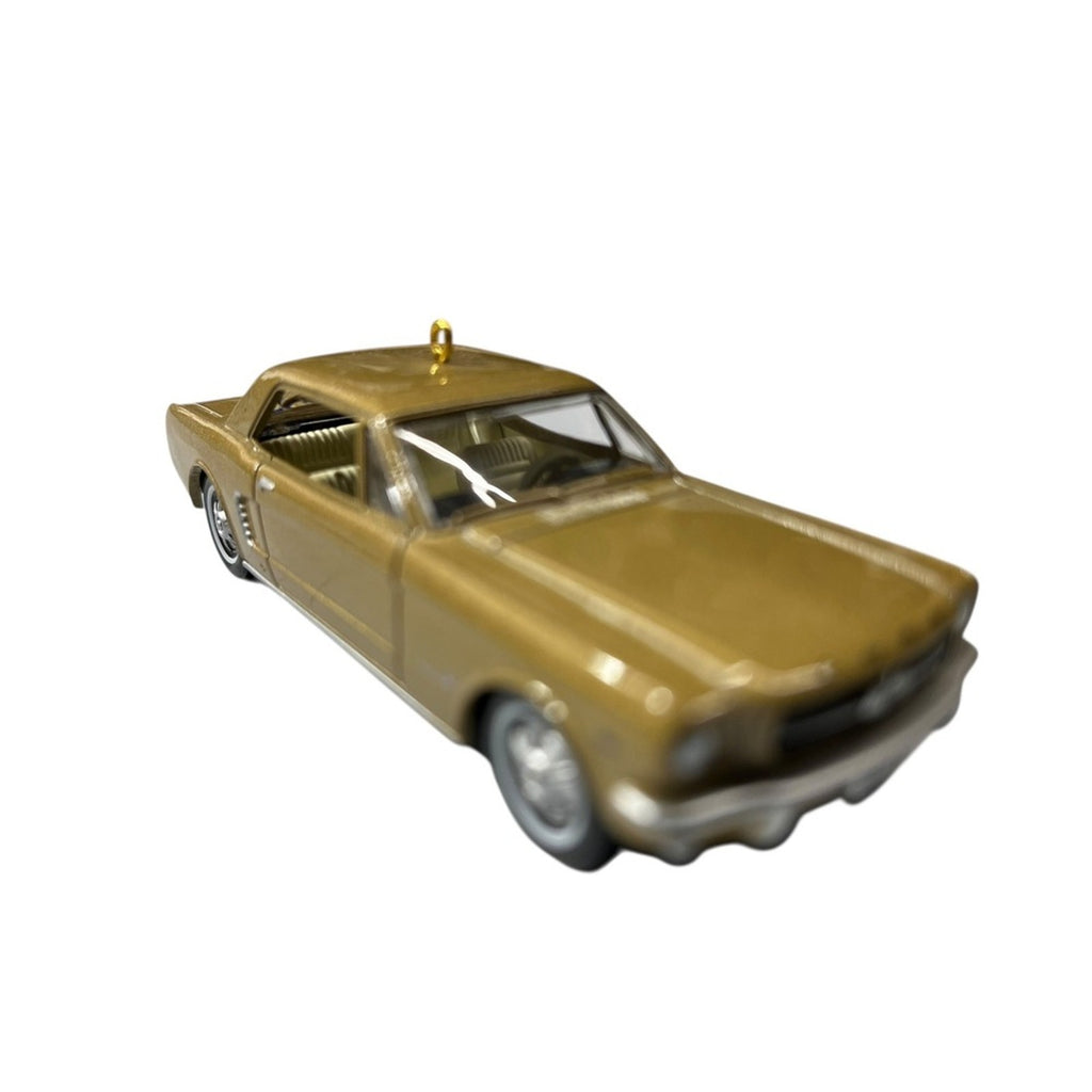 Hallmark Keepsake 1965 Ford Mustang Christmas Ornament 50 Years Gold Diecast