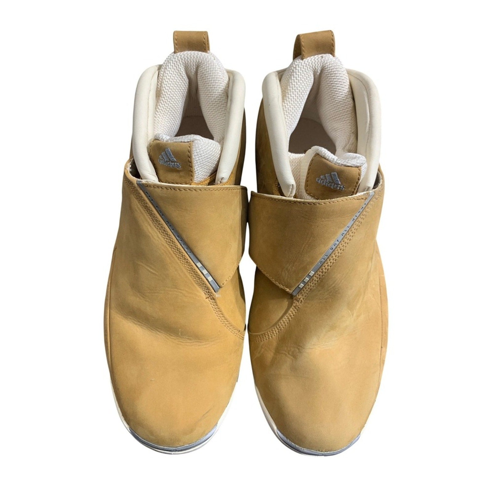 Adidas ADAN All Day All Night Shoes Wheat Gold Sneakers Tan Suede Rare 2003 Sz 9
