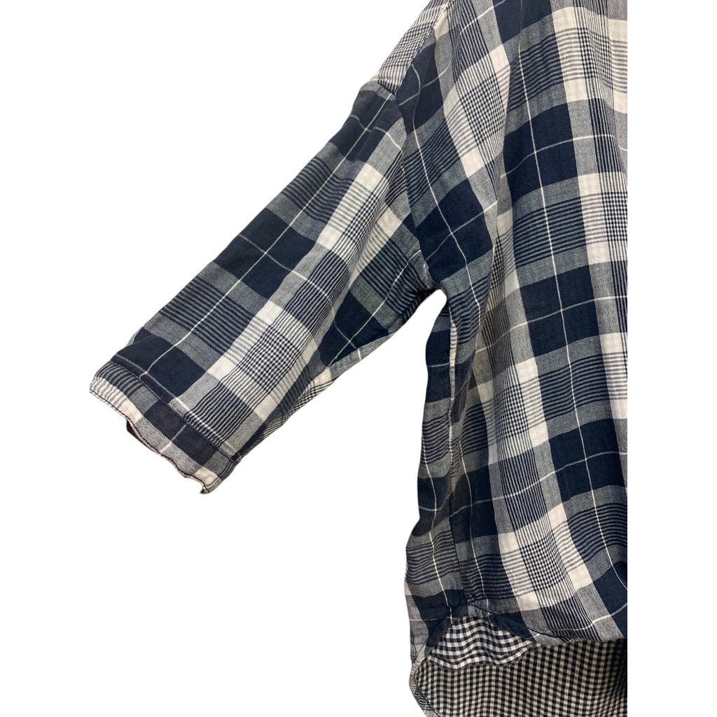 Anthropologie Pilcro Plaid Boyfriend Button Down Shirt SZ XS/S
