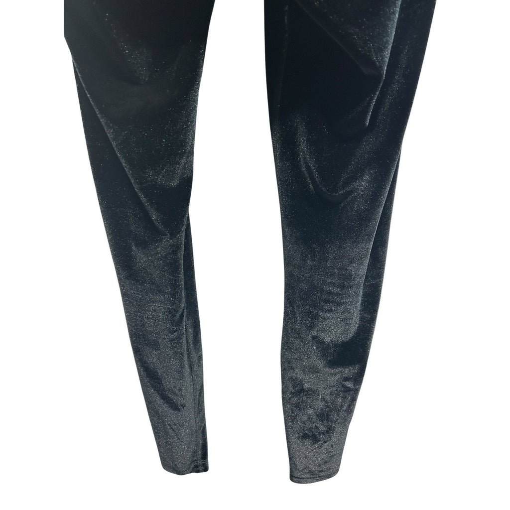 Beyond Yoga Womens Black Velvet Shimmer High Waisted Leggings Size M Loungewear