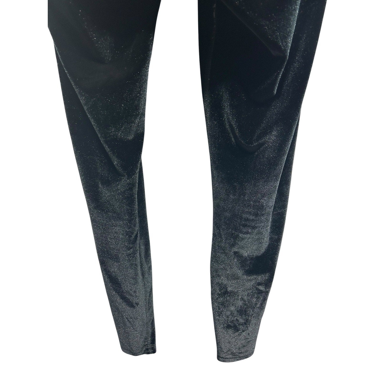 Beyond Yoga Womens Black Velvet Shimmer High Waisted Leggings Size M Loungewear