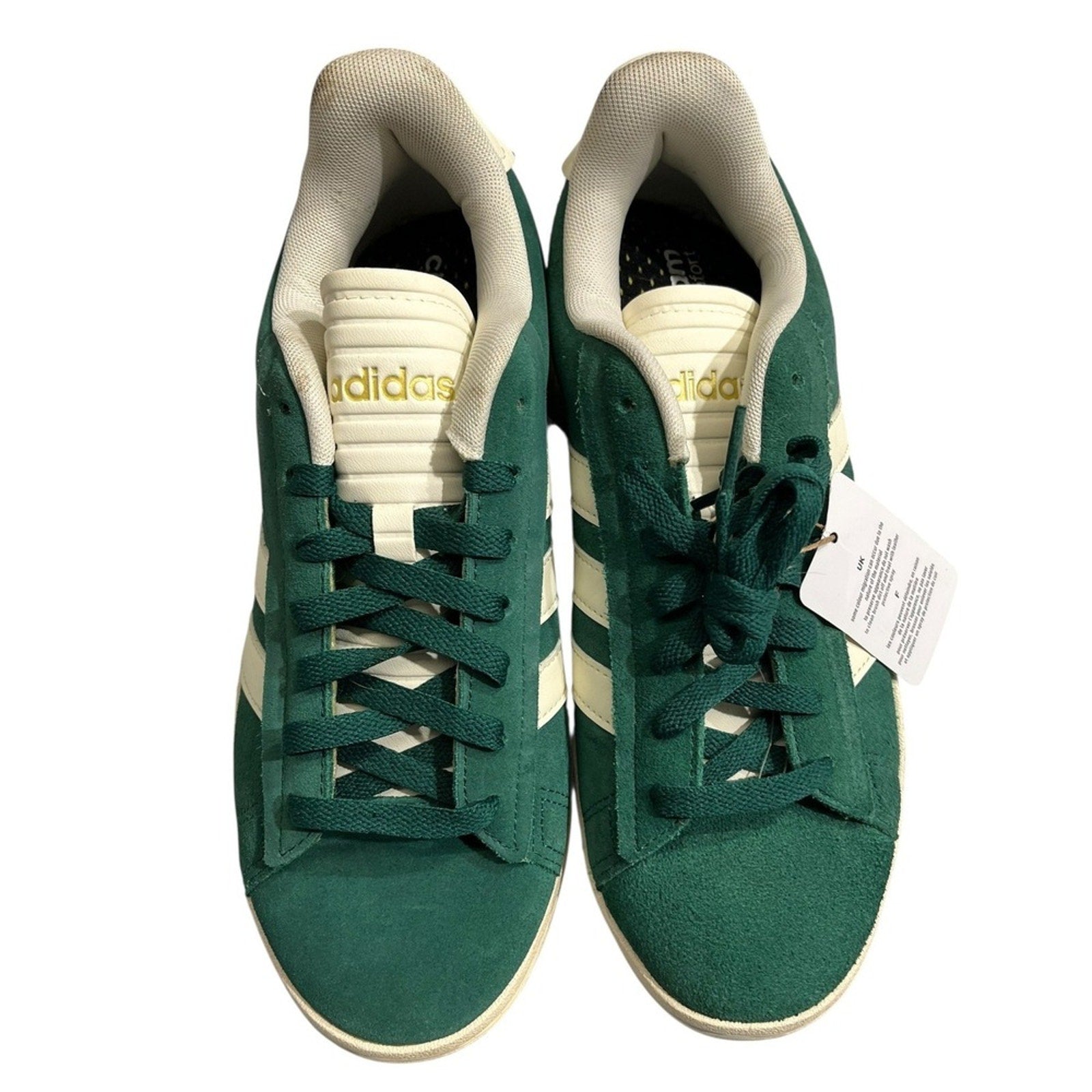 Adidas Grand Court TD Lifestyle Court Casual Green Suede Shoes ID8853 Womens 8