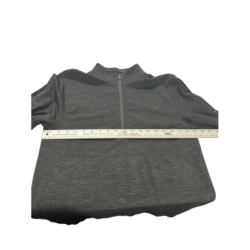 Lululemon Metal Vent Tech Half Zip Pullover Mens Medium Gray Heather Long Sleeve