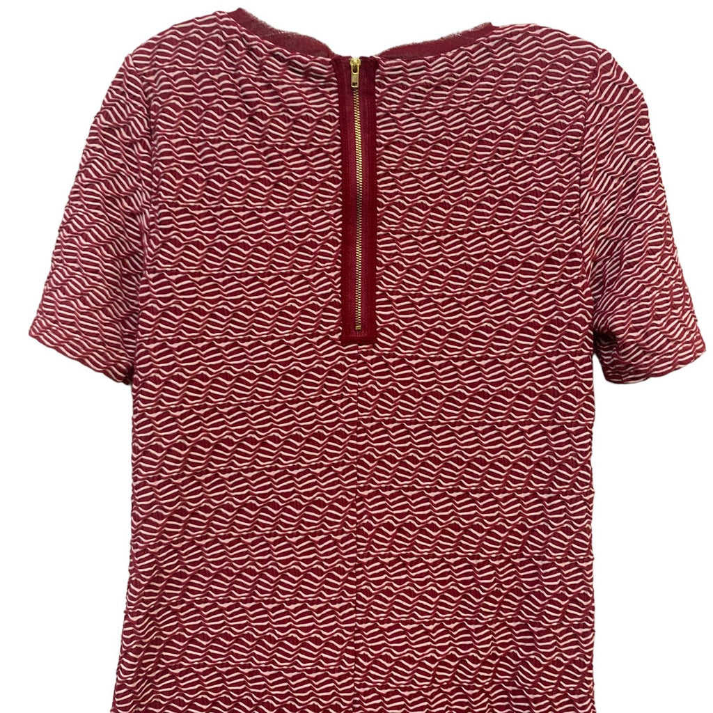 ANTHROPOLOGIE Maeve Dora Red & White Short Sleeve Shift Dress SZ XS