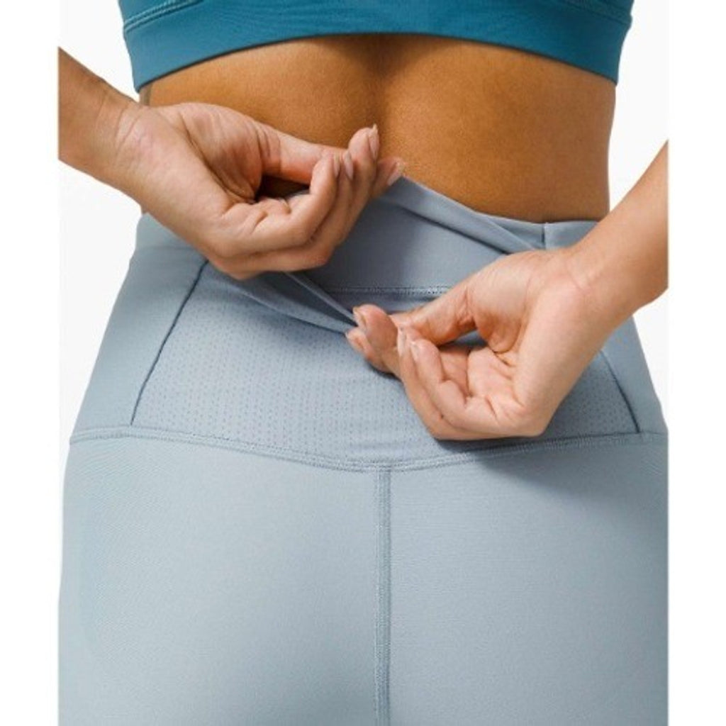 Lululemon Zoned In Tight 27" Envelope Pocket Blue Cast SZ 6
