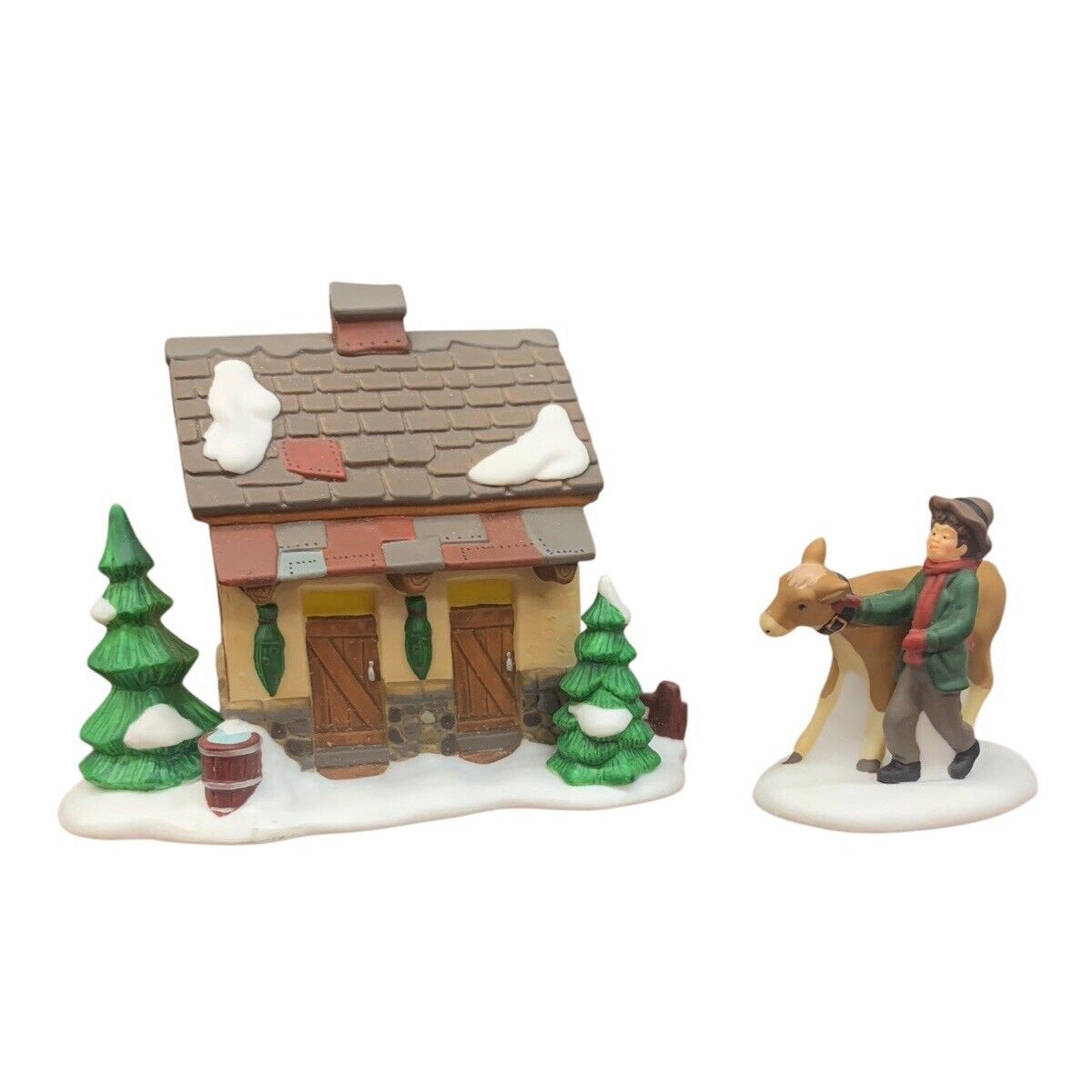 Dept. 56 Dickens Village Tending The New Calves 58395 In Box Retired