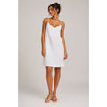 Eileen Fisher White 100% Linen Shift Dress Pockets women's Coastal resort Large