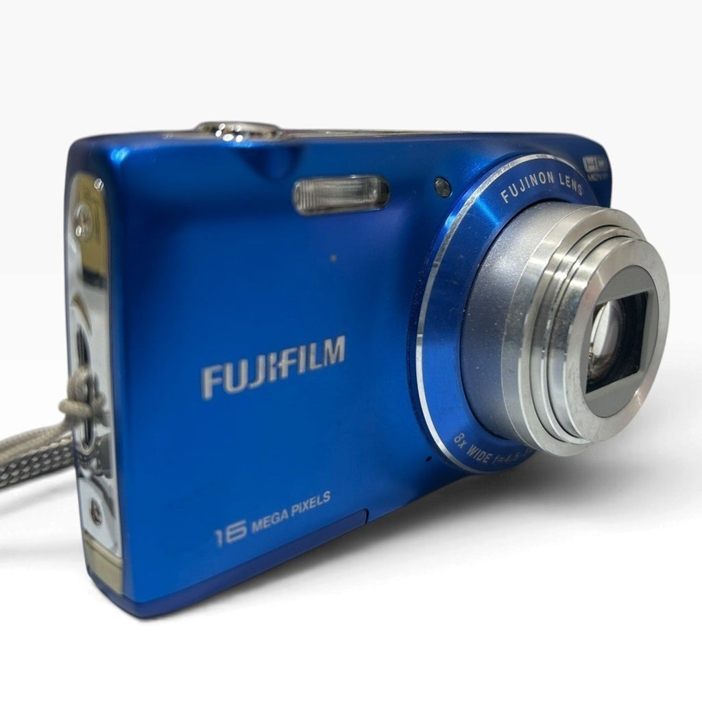 Fujifilm FinePix JZ250 16MP 8x Optical Zoom Blue Digital Camera HD Movie Tested