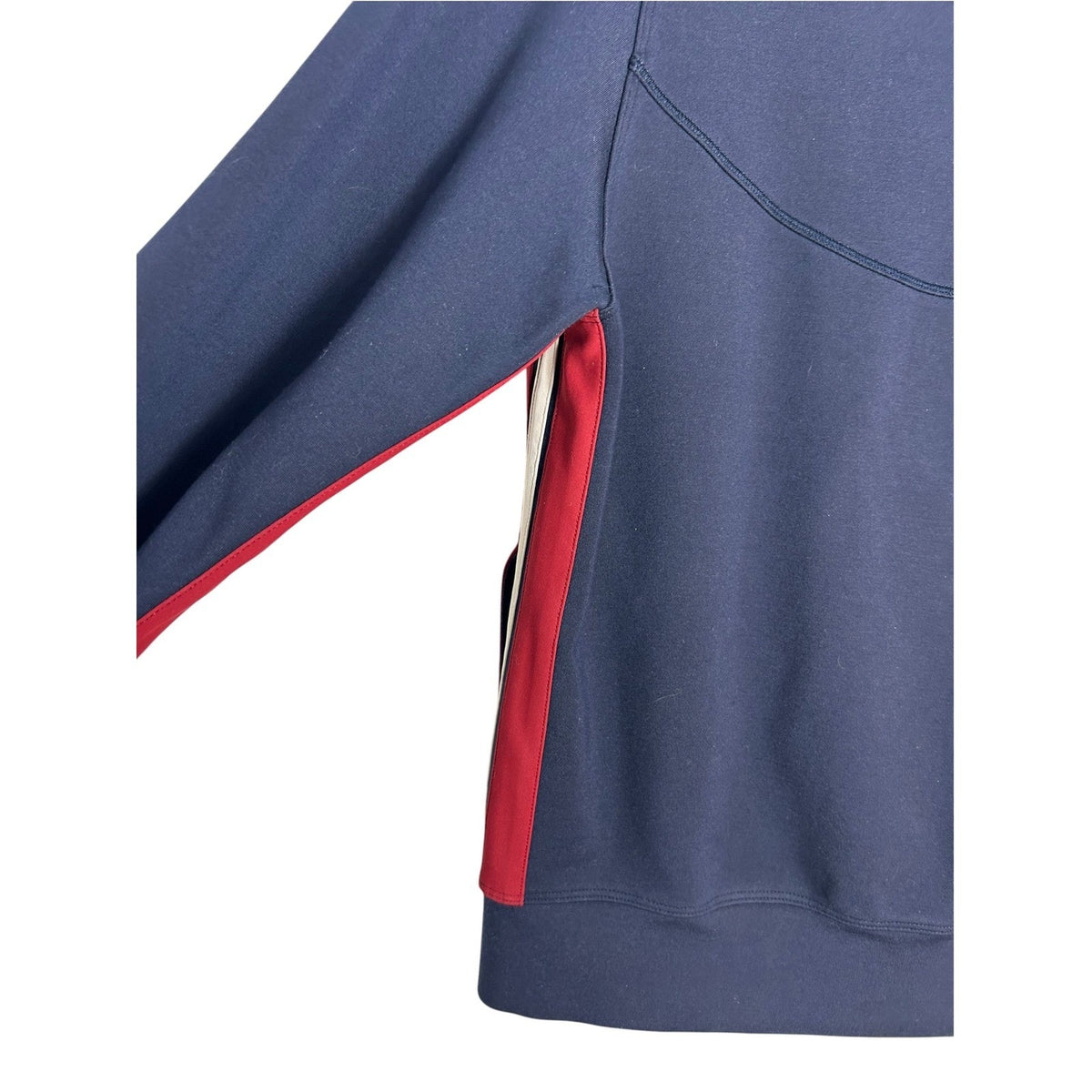 Lululemon Cover Your Tracks Jacket Navy Blue Red White Stripe 8 W4AK3S sporty