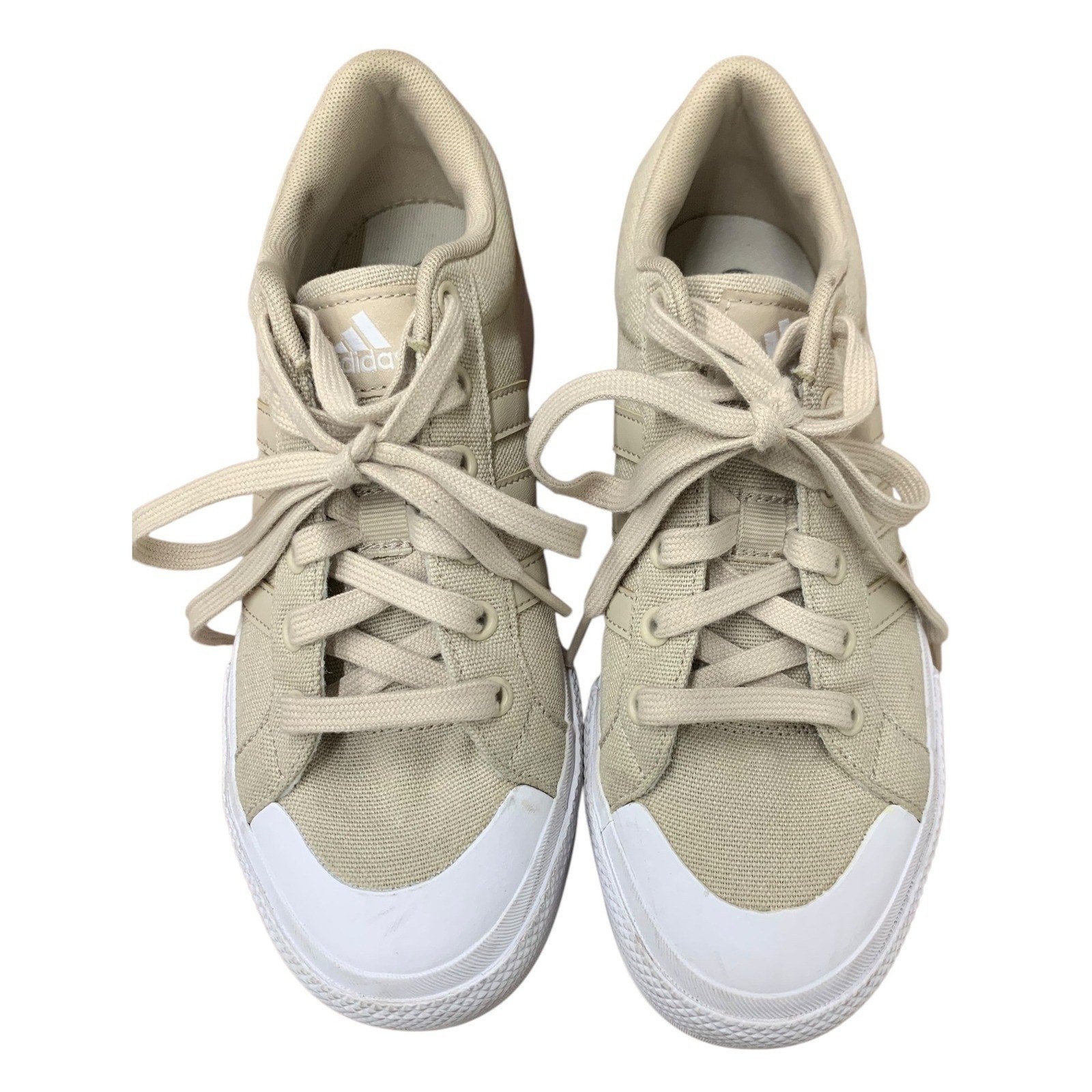 Adidas Bravado 2.0 Platform Skate Sneaker (Women) SZ 7 Beige/ beige/ white