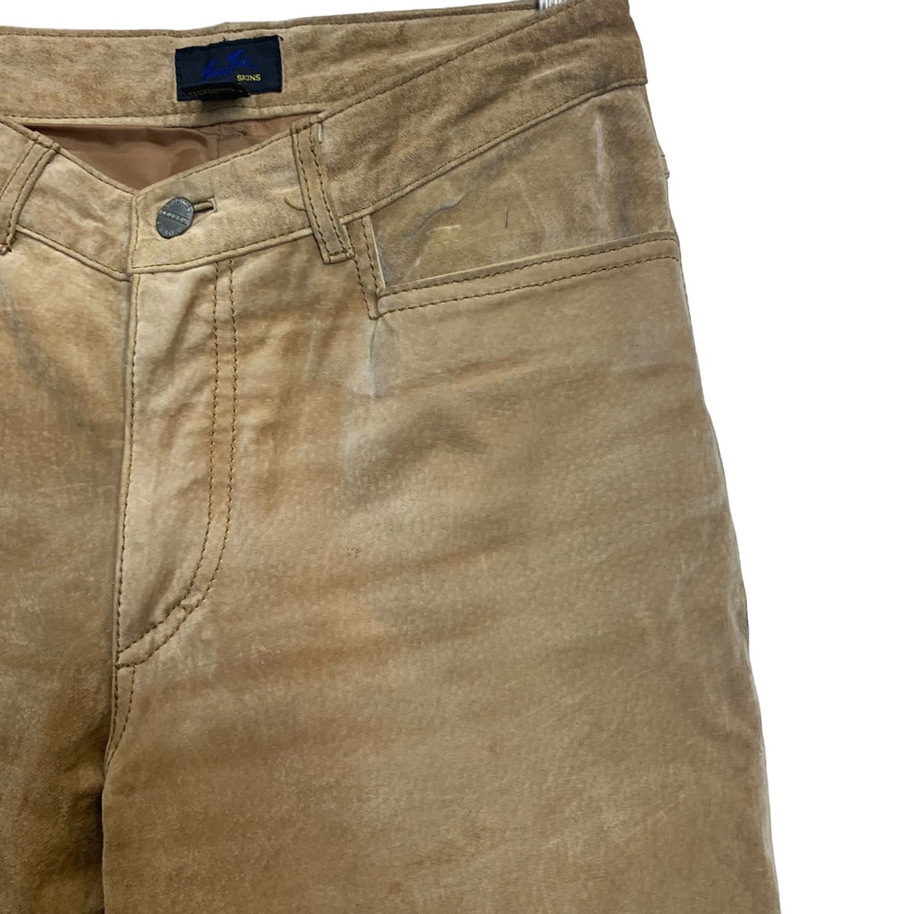 90's Jou Jou Skins 100%  Suede Leather Pants SZ 7/8