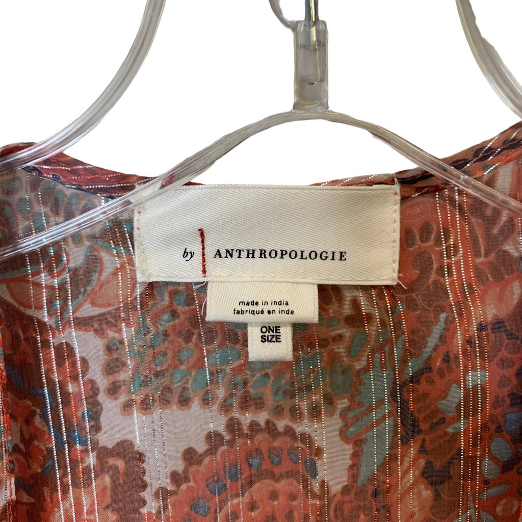 ANTHROPOLOGIE Paisley Tiered Kimono SZ O/S
