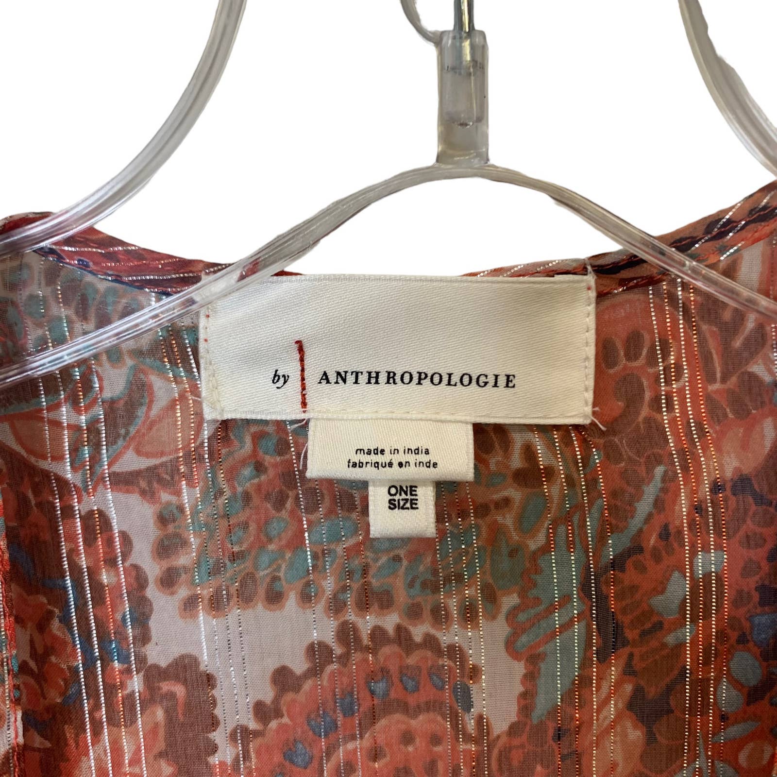 ANTHROPOLOGIE Paisley Tiered Kimono SZ O/S