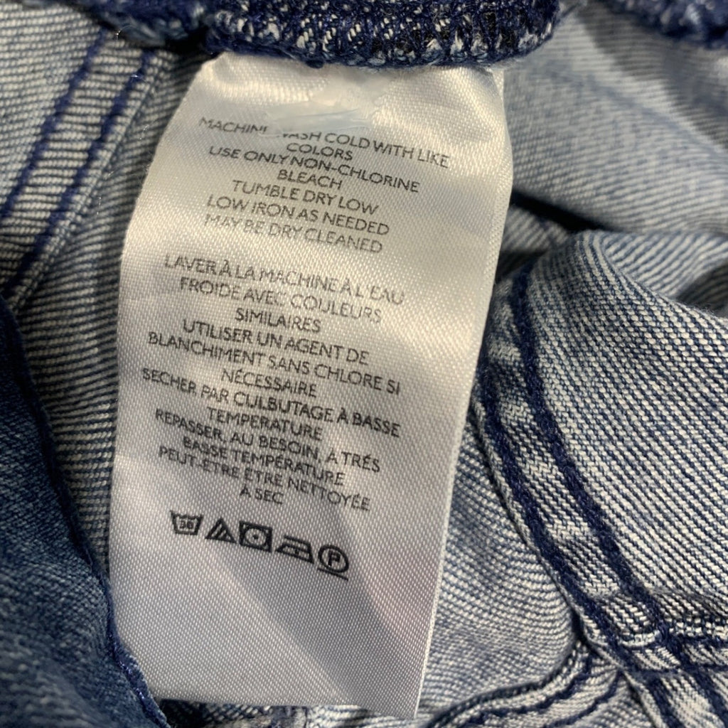 Pilcro and the Letterpress Flare Jeans Medium Wash Patch Pocket Raw Hem 29