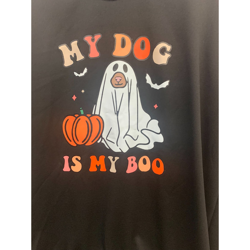 MY DOG IS MY BOO Sweatshirt SZ M