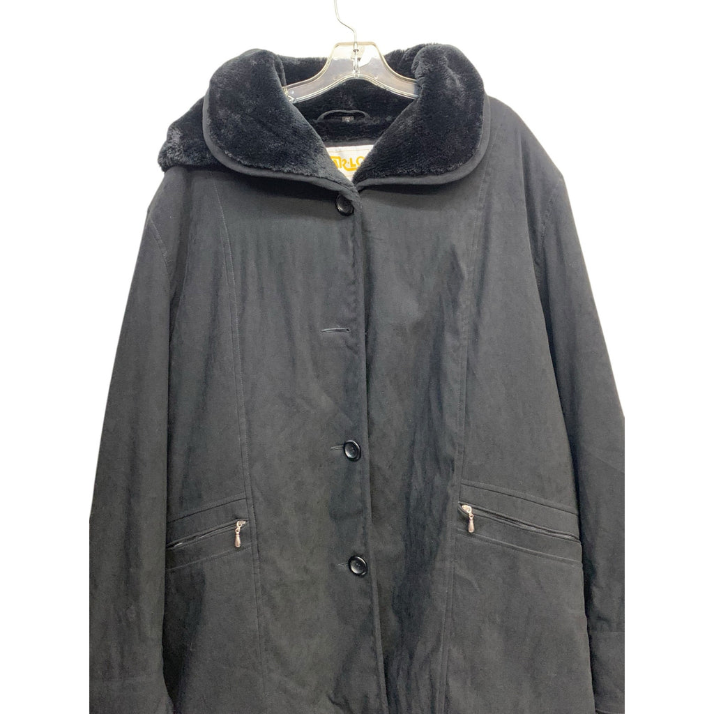 Marlo Artic Warmth Faux fur Black Jacket SZ XL