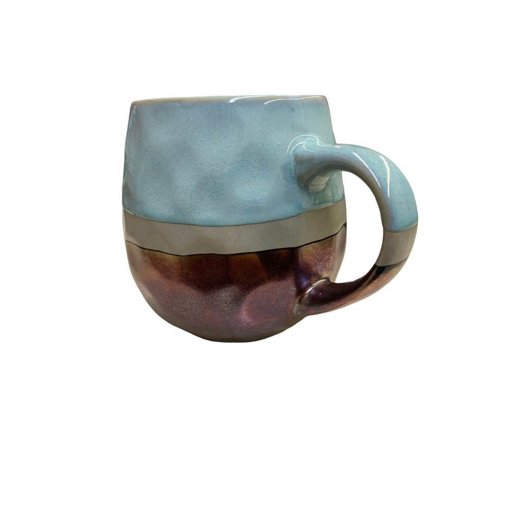 ROSHER Stoneware Mug Metallic Artisan Drip Glaze