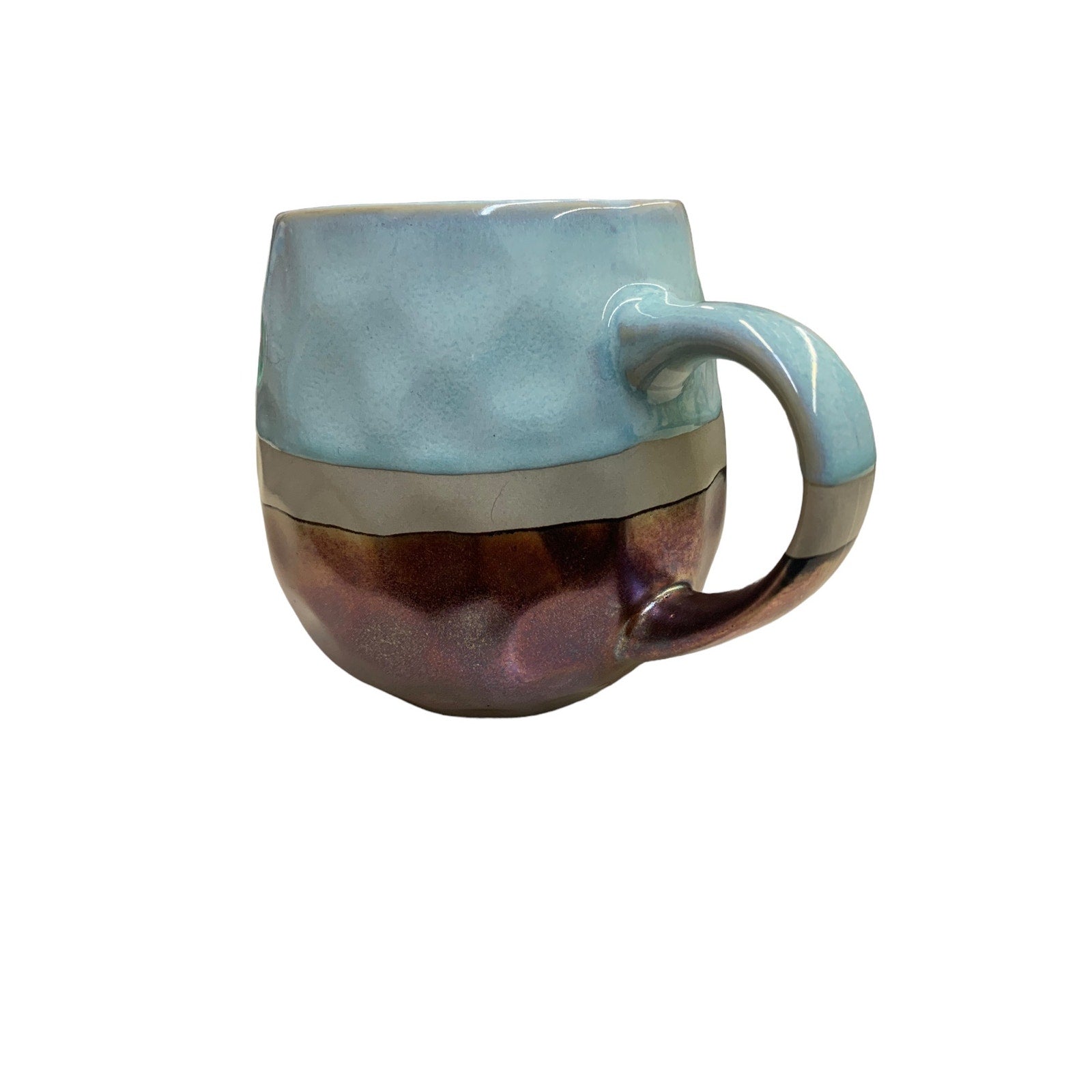 ROSHER Stoneware Mug Metallic Artisan Drip Glaze