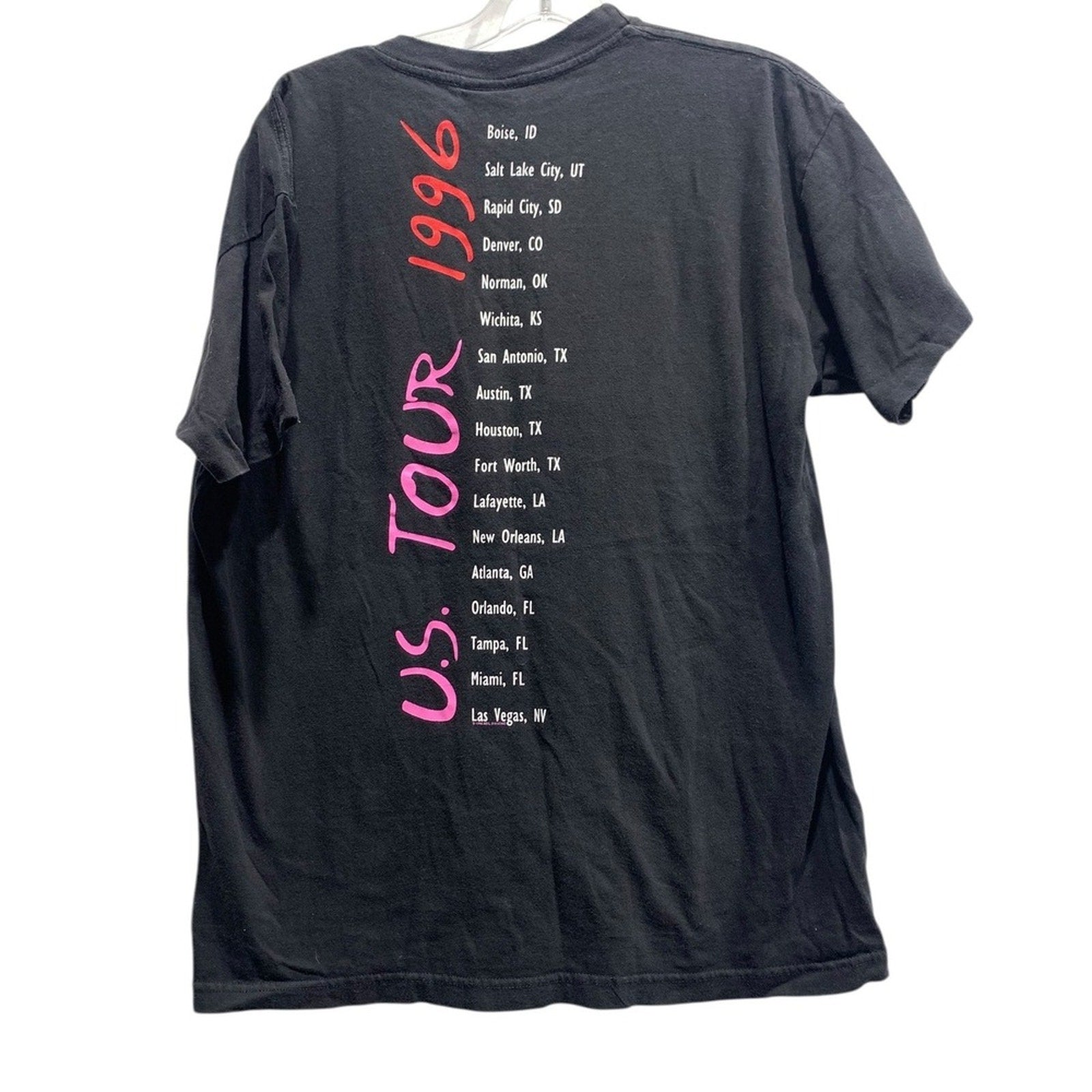 Neil Diamond 1996 U.S. Tour Black T Shirt Mens Size Large