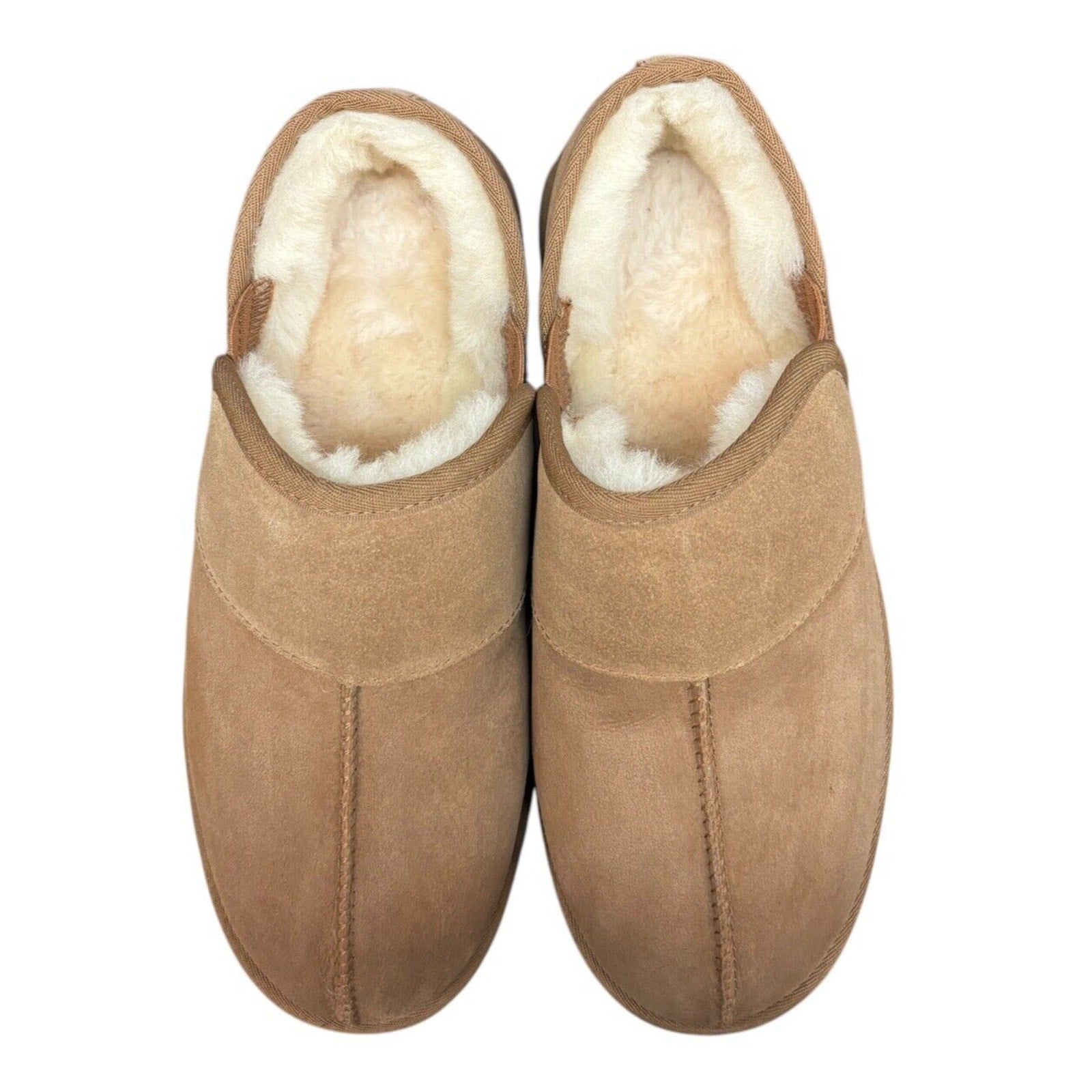 Ugg Australia Leisure Slip On Brown Lined Slippers Shoes Casual Mens Sz 11