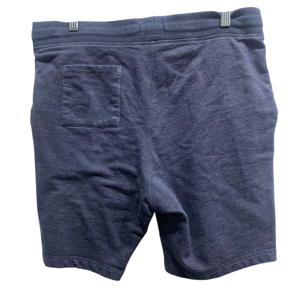 Pact Mens Organic Cotton Recycled Polyester Sweat Shorts Navy Blue Medium