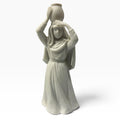 Avon Nativity Collectibles Woman with Water Jar 1990 White Bisque Porcelain 7"