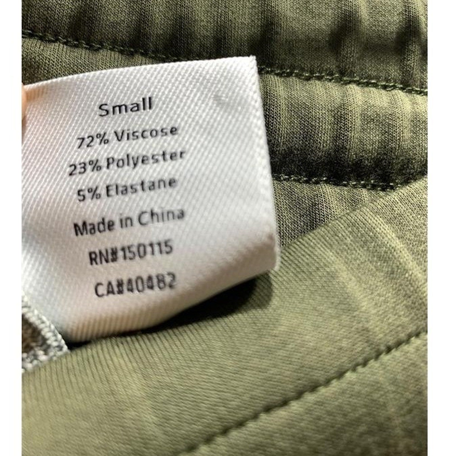 Varley DoubleSoft Varley Slim Pant 25" Olive Green High Rise Sweatpants Small