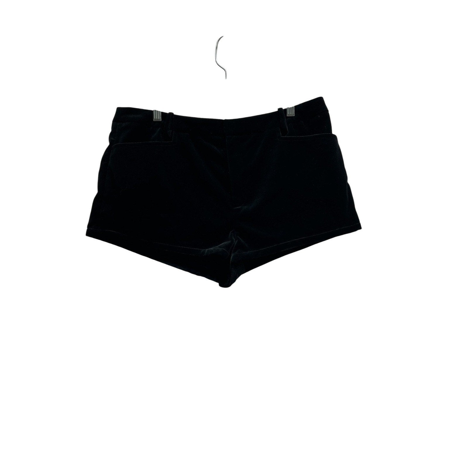 Lovers and Friends Savannah Velvet Shorts S L 100% Cotton Mini Low Rise black