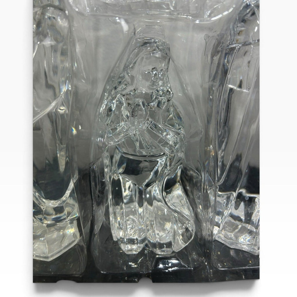 Target Clear Acrylic 6 Piece Nativity Set Figurines 7 Inch Christmas Decor Cute