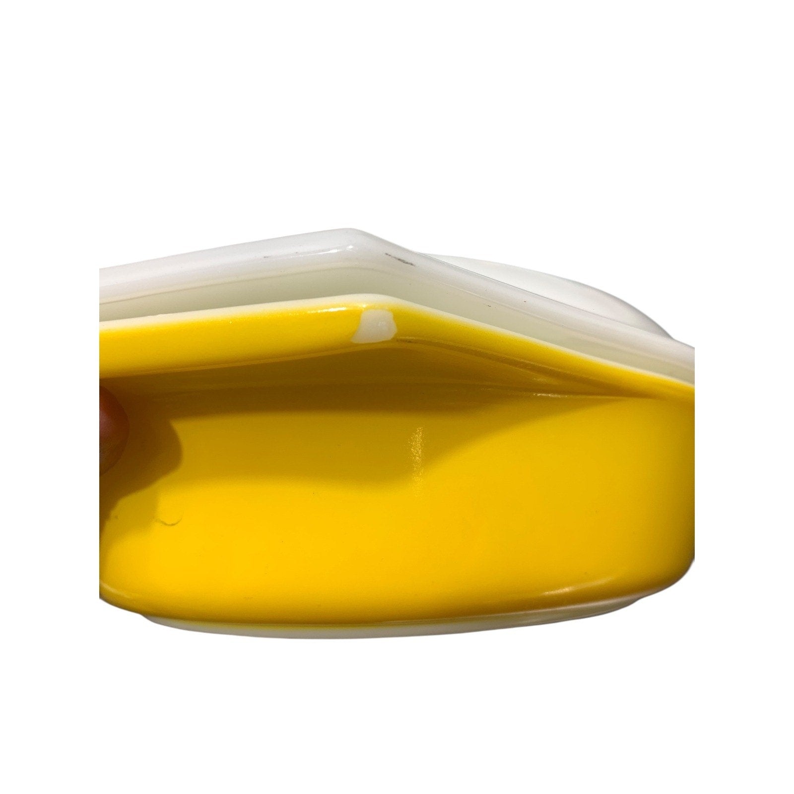 Vintage Pyrex Daisy Sunflower Divided Casserole Dish 1.5 Qt Yellow with Lid 063