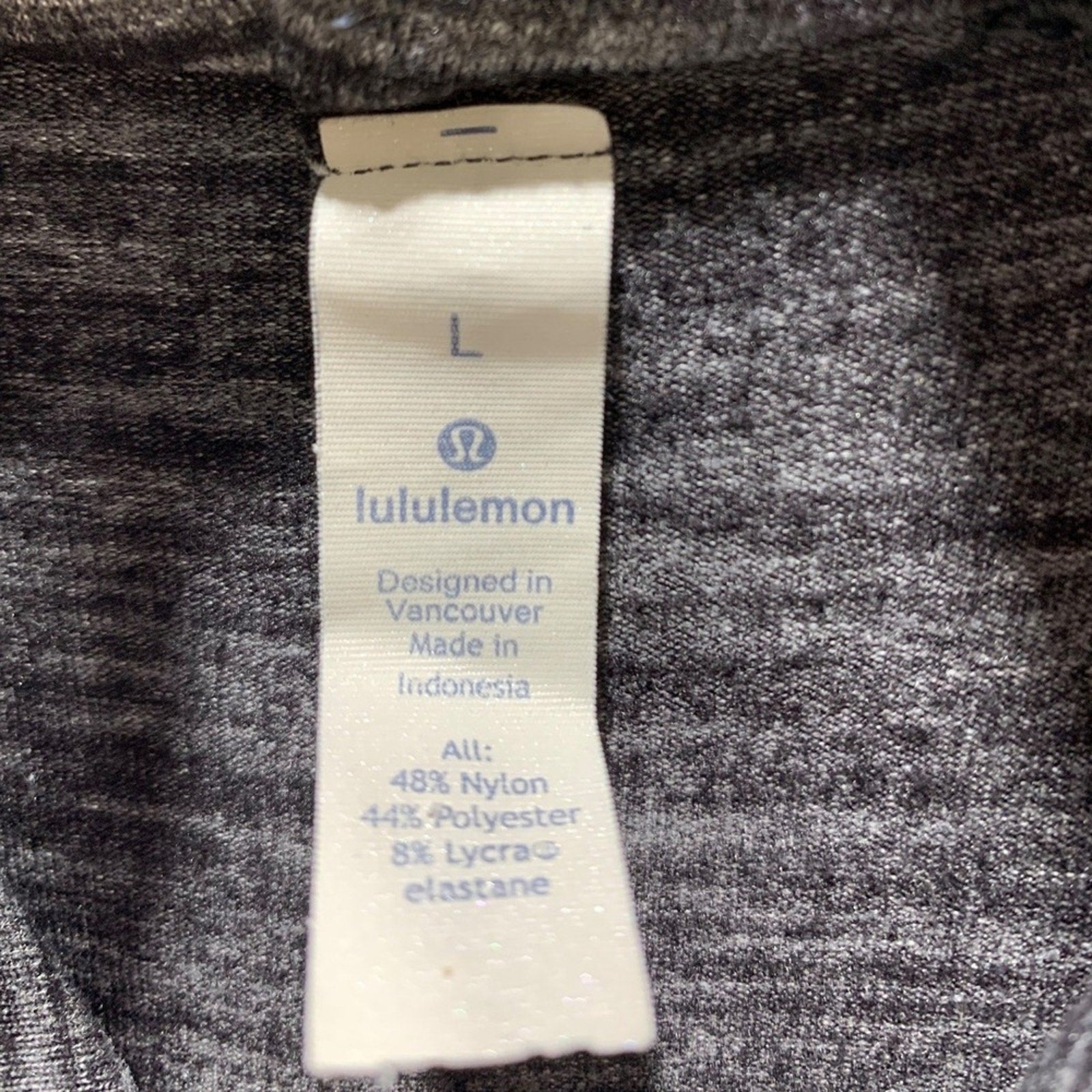 Lululemon Men's Long Sleeve Casual Athletic Pullover Top Size L Heathered Gray